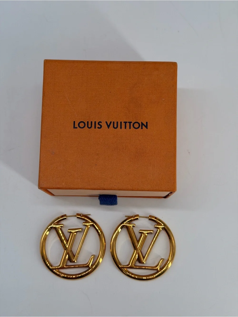 Louis Vuitton Louise Hoop Earrings Gold